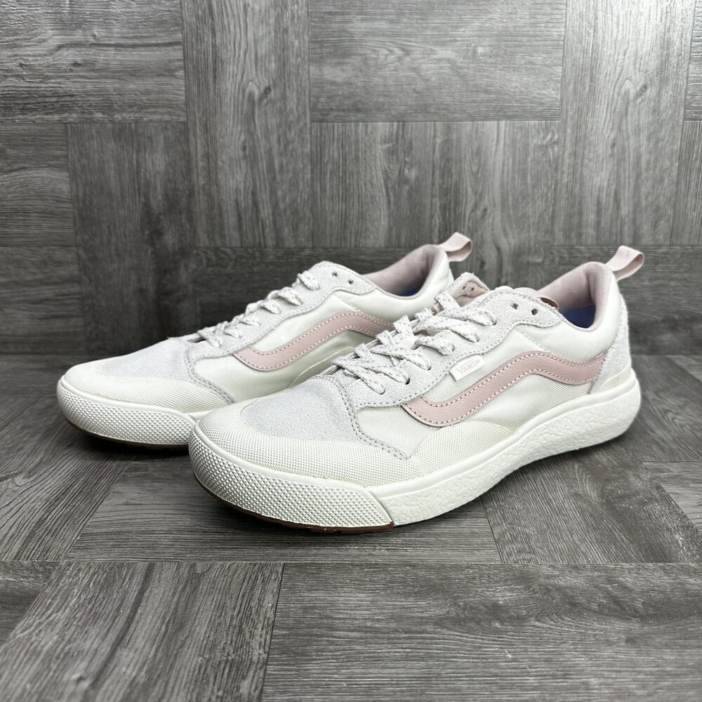 Vans UltraRange EXO Sneakers Mens 10 Cream Pink Mesh Suede Athletic NEW - Picture 4 of 8